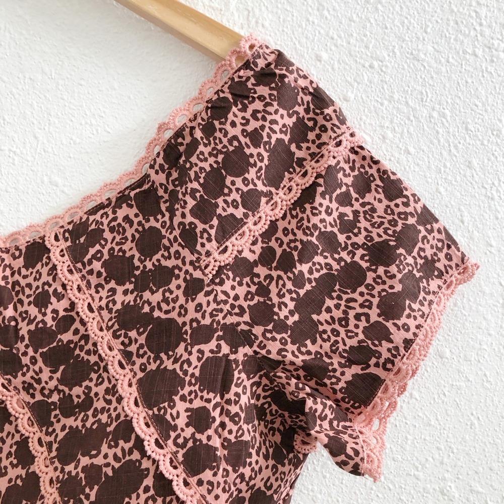 NWT ANTHROPOLOGIE Off-The-Shoulder Top Floral Size 12 - Picture 5 of 11